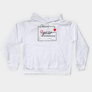 9 Year Anniversary Kids Hoodie